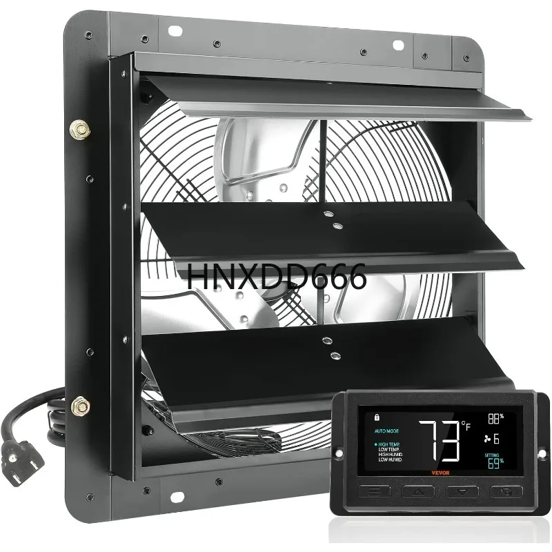 VEVOR 14'' Exhaust Fan with Temperature Humidity Controller, 1513 CFM, 10-Speed Adjustable Wall Mount Attic Fan, Ventilation
VEVOR 14'' Exhaust Fan with Temperature Humidity Controller, 1513 CFM, 10-Speed Adjustable Wall Mount Attic Fan, Ventilation