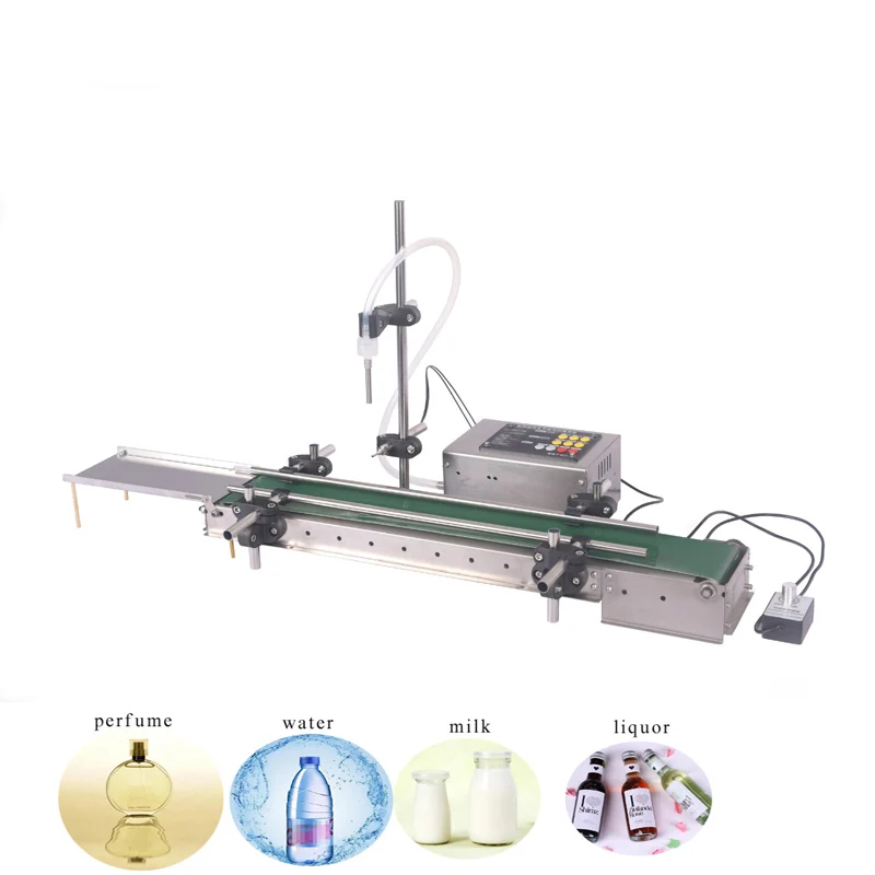 Самый продаваемый цифровой контроль продолжает настольный конвейер с одним соплом, лента для воды, парфюмерии, масла, соуса, сока, жидкости, разливочная машина
Самый продаваемый цифровой контроль продолжает настольный конвейер с одним соплом, лента для воды, парфюмерии, масла, соуса, сока, жидкости, разливочная машина