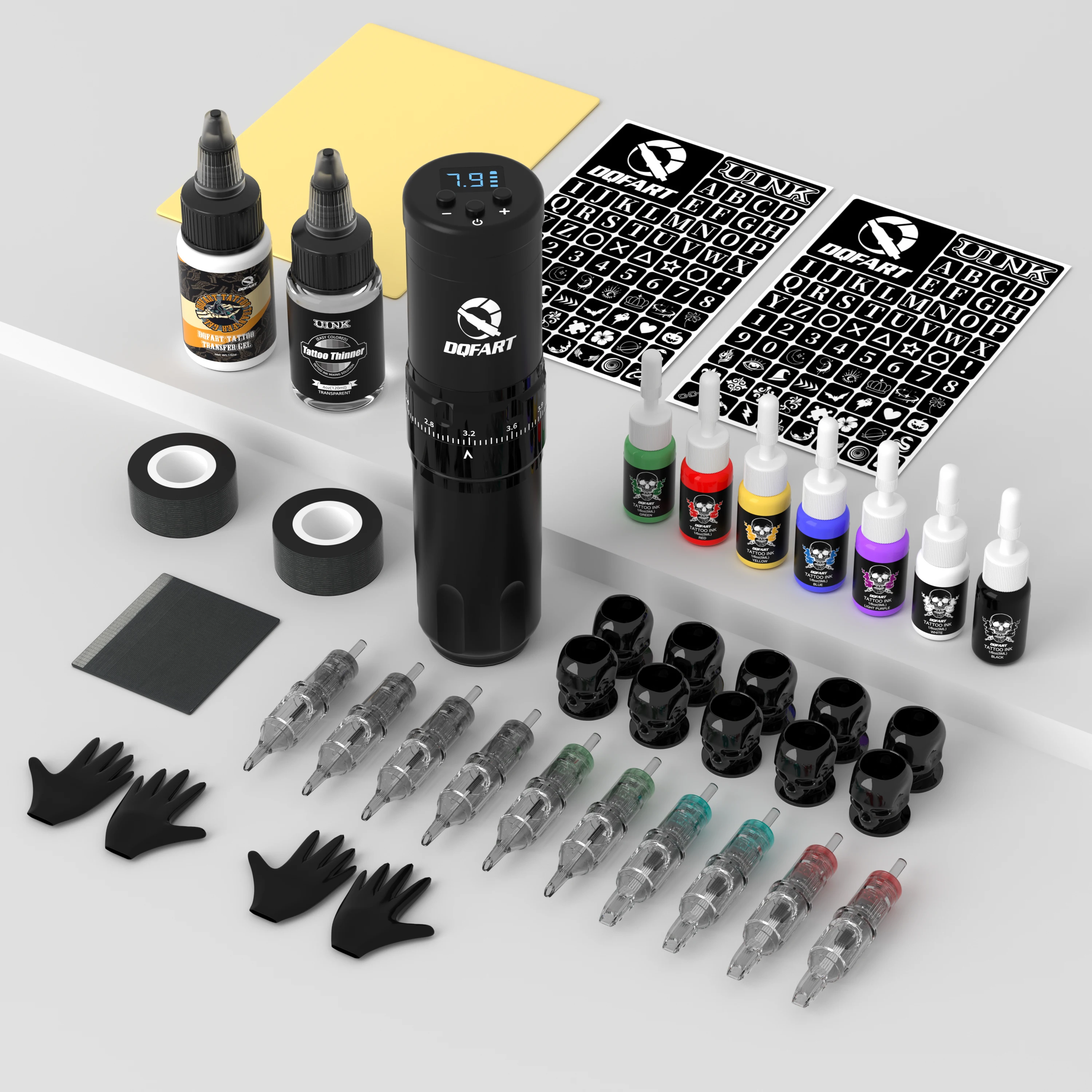 DQFART Tattoo Kit High Quality Tattoo Pen Kit For Beginners Makeup, Tattoo Machine Tattoo Supplies Tattoo Gun Kit Accessories
DQFART Tattoo Kit High Quality Tattoo Pen Kit For Beginners Makeup, Tattoo Machine Tattoo Supplies Tattoo Gun Kit Accessories