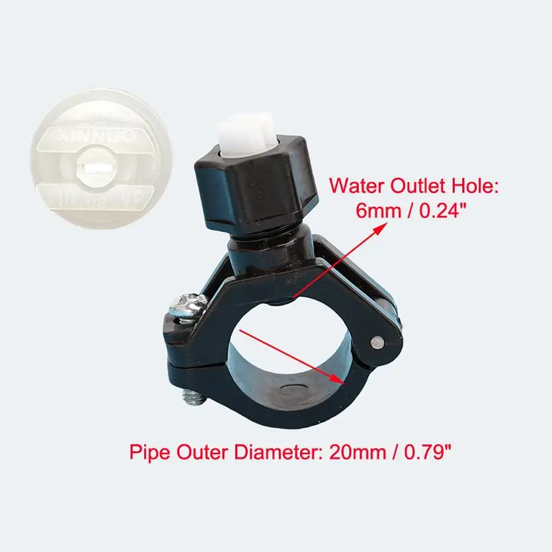 Plastic Quick Release 110 Degree Fan-shaped Nozzle Agricultural Irrigation Nozzle With Plastic Buckle Pipe Clamp Fixed Mounting
Plastic Quick Release 110 Degree Fan-shaped Nozzle Agricultural Irrigation Nozzle With Plastic Buckle Pipe Clamp Fixed Mounting