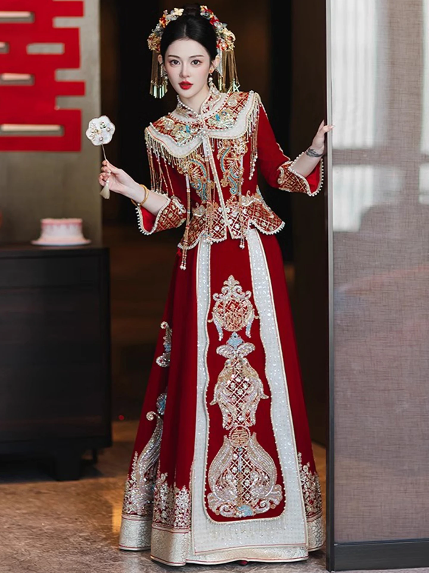 Heavy Work Wedding Dress plus Size New Chinese Style Bridal Gown for Brides over 200 Pounds Traditional Wedding Cos...
Heavy Work Wedding Dress plus Size New Chinese Style Bridal Gown for Brides over 200 Pounds Traditional Wedding Cos...