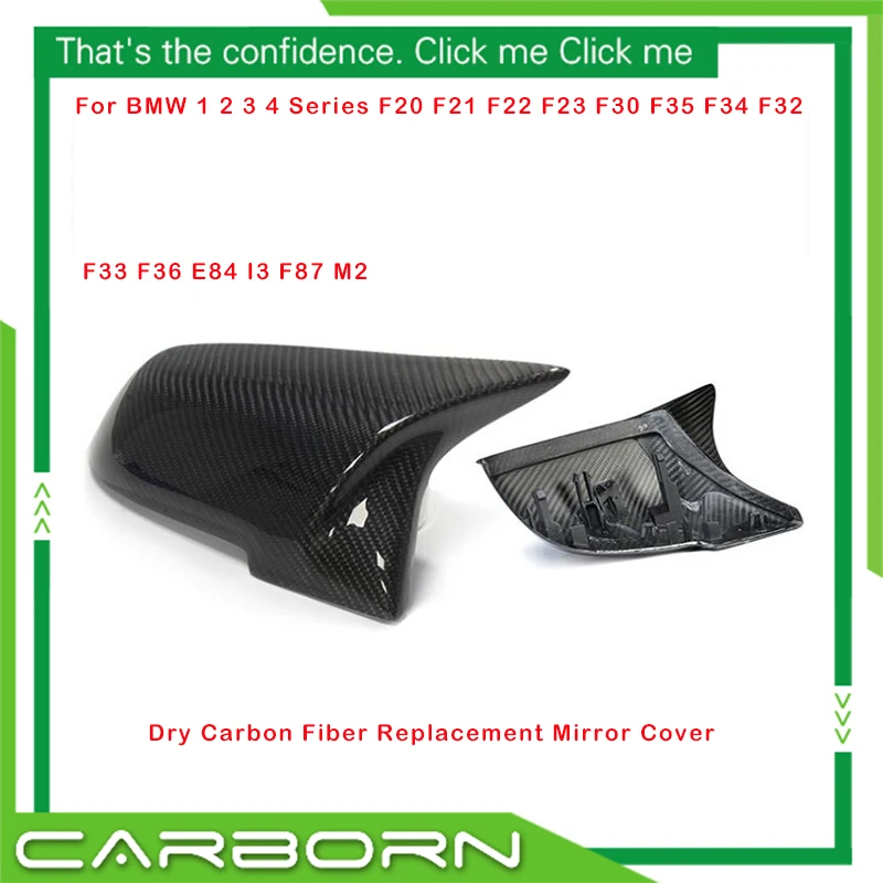 For BMW 1 2 3 4 Series F20 F21 F22 F23 F30 F35 F34 F32 F33 F36 E84 I3 F87 M2 Replacement ABS+Real Carbon Fiber Mirror Cover
For BMW 1 2 3 4 Series F20 F21 F22 F23 F30 F35 F34 F32 F33 F36 E84 I3 F87 M2 Replacement ABS+Real Carbon Fiber Mirror Cover