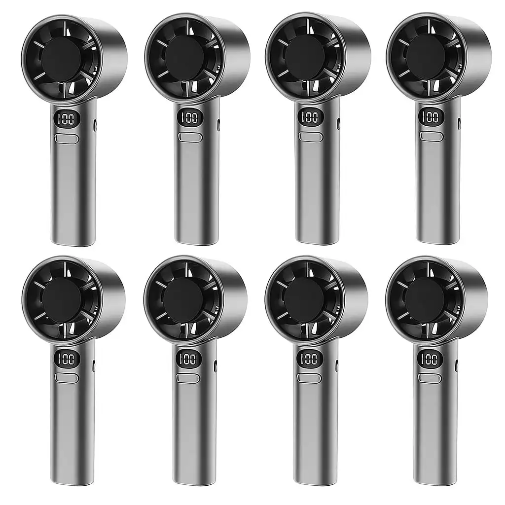 8-Pack Portable Handheld Fans With Digital Display, USB Rechargeable Mini Turbofan, 120-Speed Adjustable Quiet Fans For Travel, Camping, Home, Office & Summer Outdoor Use
8-Pack Portable Handheld Fans With Digital Display, USB Rechargeable Mini Turbofan, 120-Speed Adjustable Quiet Fans For Travel, Camping, Home, Office & Summer Outdoor Use