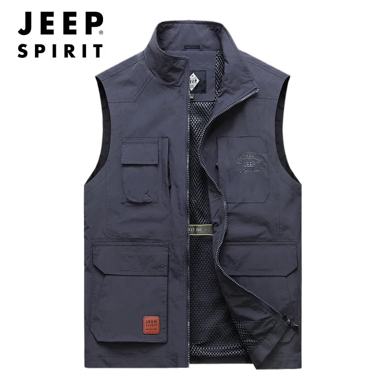 JEEP SPIRIT men outdoor fishing camping vest spring summer new fashion casual multi-bag waistcoat tooling photography jacket
JEEP SPIRIT men outdoor fishing camping vest spring summer new fashion casual multi-bag waistcoat tooling photography jacket
