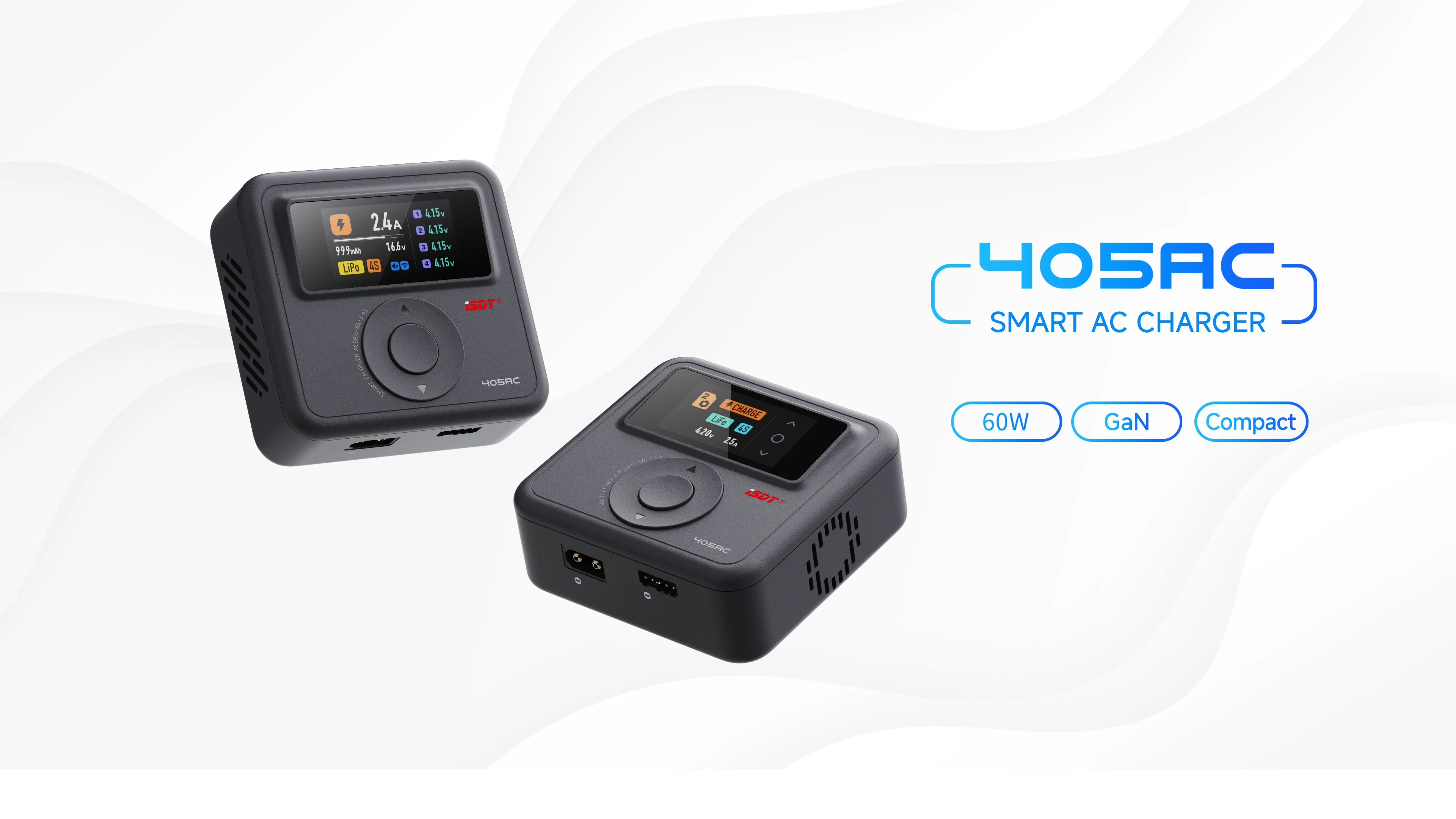 ISDT 405AC Gallium Nitride 60W Charger Remote Control Model Battery Fast Charge RC Model Intelligent Balance Charger
ISDT 405AC Gallium Nitride 60W Charger Remote Control Model Battery Fast Charge RC Model Intelligent Balance Charger