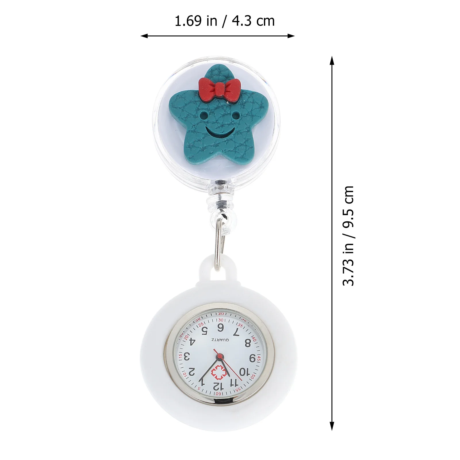 Cartoon Star Nurse Retractable Quartz Hanging Pocket Watch Portable Clip-on Watch for Nurses Doctors Medical Use
Cartoon Star Nurse Retractable Quartz Hanging Pocket Watch Portable Clip-on Watch for Nurses Doctors Medical Use