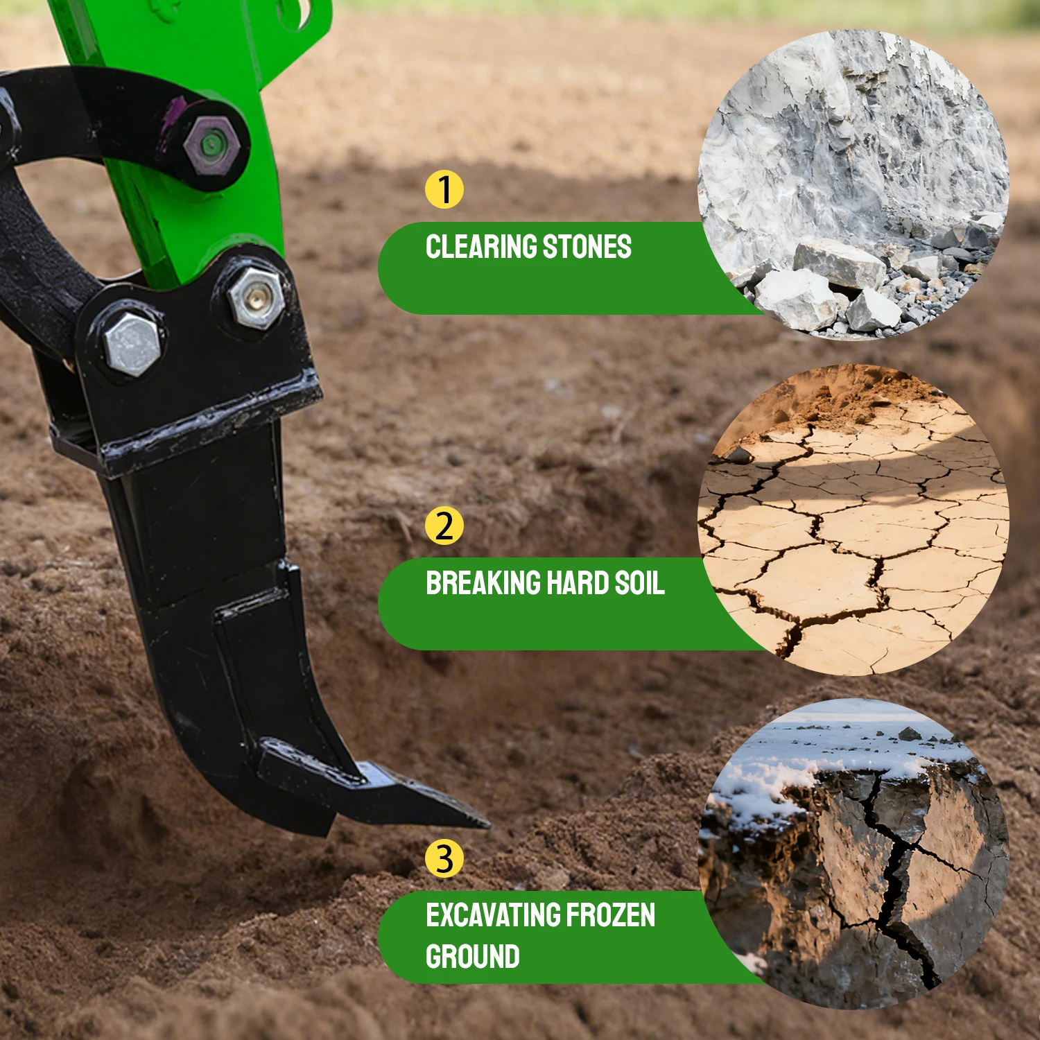 【US Spot】Mini Excavator Ripper Accessory Fits 1-1.8T mini excavator comes with free pins and is perfect for garden farm work
【US Spot】Mini Excavator Ripper Accessory Fits 1-1.8T mini excavator comes with free pins and is perfect for garden farm work