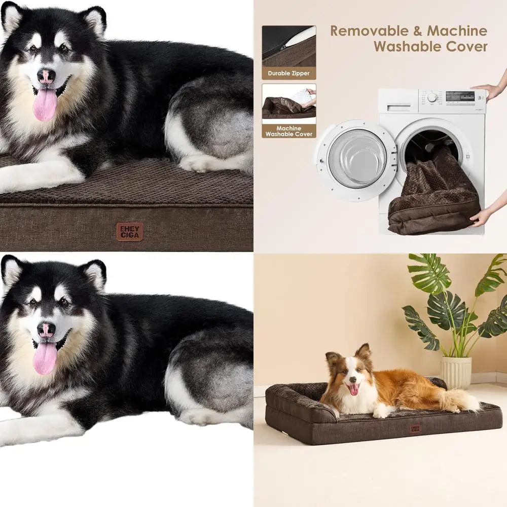 Ортопедическая лежанка для собак XXL из пены с эффектом памяти со съемным моющимся чехлом, водонепроницаемая лежанка-диван для крупных собак, 48x35x7.5, коричневая
Ортопедическая лежанка для собак XXL из пены с эффектом памяти со съемным моющимся чехлом, водонепроницаемая лежанка-диван для крупных собак, 48x35x7.5, коричневая