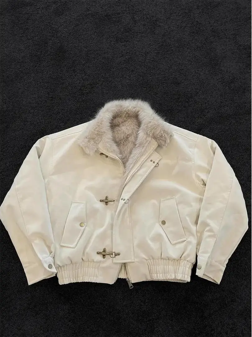 American Sle Aircrt Bule Cotton Jaet Men's Winter Warmth Street Sle Couple's Outerwear Loose Fit Thiened Polyester
American Sle Aircrt Bule Cotton Jaet Men's Winter Warmth Street Sle Couple's Outerwear Loose Fit Thiened Polyester