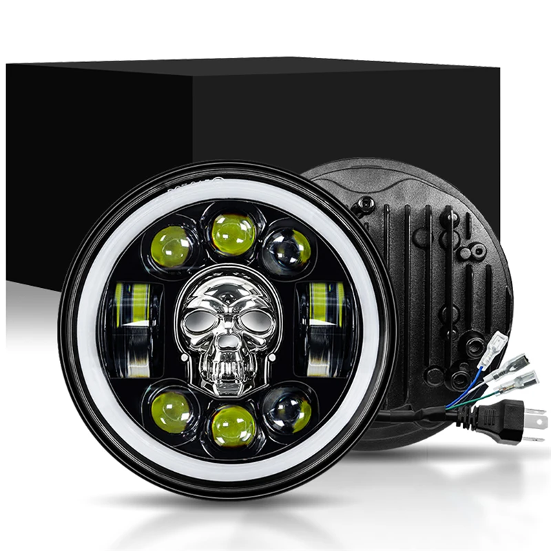 Скелетный свет 5,75 дюймов RGB Angel Eye Мотоциклетные светодиодные фары Светодиодные фары для мотоциклов
Скелетный свет 5,75 дюймов RGB Angel Eye Мотоциклетные светодиодные фары Светодиодные фары для мотоциклов