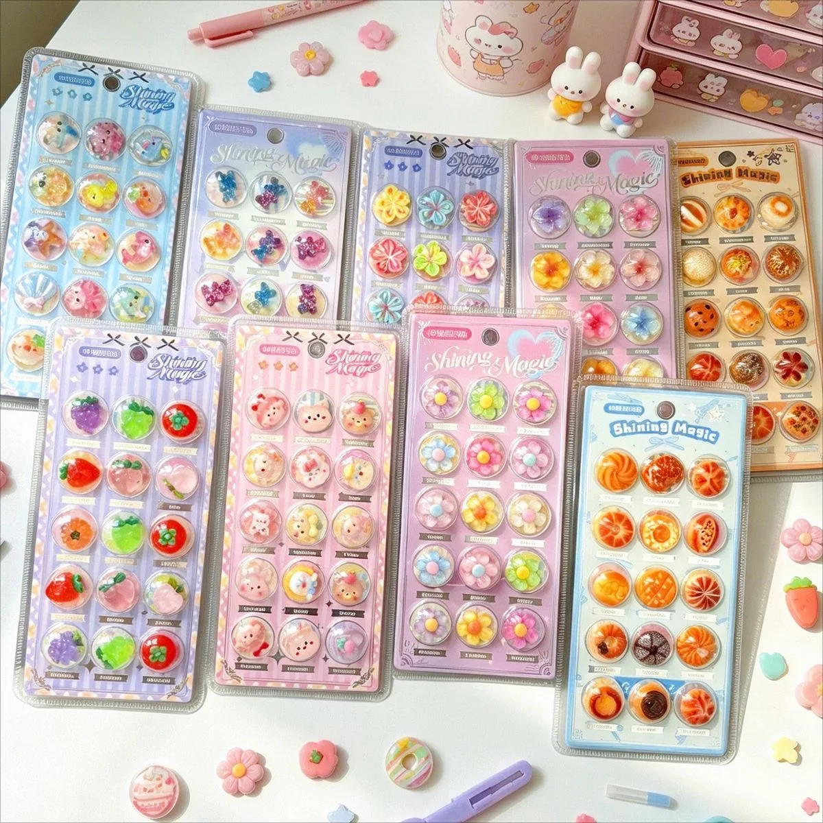 3pcs Kawaii 3D Jelly Stickers Set Cute Animal Fruit Flower DIY Resin Stickers Scrapbook Phone Decoration Kids Gift
3pcs Kawaii 3D Jelly Stickers Set Cute Animal Fruit Flower DIY Resin Stickers Scrapbook Phone Decoration Kids Gift