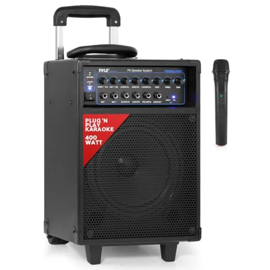 Wireless Portable PA System-400W Bluetooth Compatible Rechargeable Battery Powered Outdoor Sound Stereo Speaker Microphone Set
Wireless Portable PA System-400W Bluetooth Compatible Rechargeable Battery Powered Outdoor Sound Stereo Speaker Microphone Set