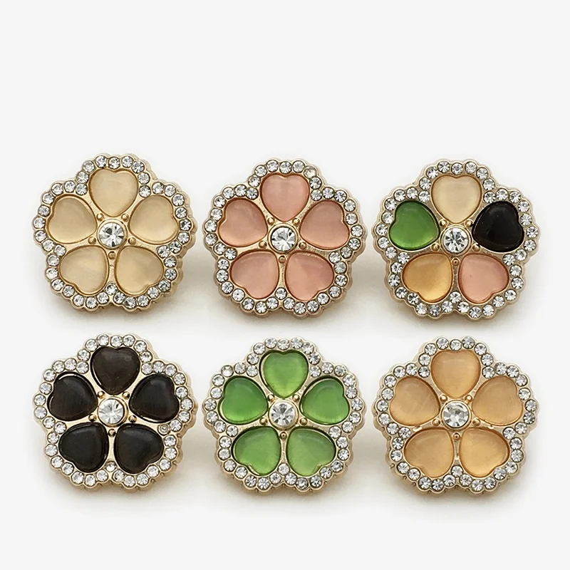 6PCS Green Pink Flower Cat Eye Metal Buttons Women Coat Coat Buttons Sweater Buttons Suit Fur Flower Buttons
6PCS Green Pink Flower Cat Eye Metal Buttons Women Coat Coat Buttons Sweater Buttons Suit Fur Flower Buttons