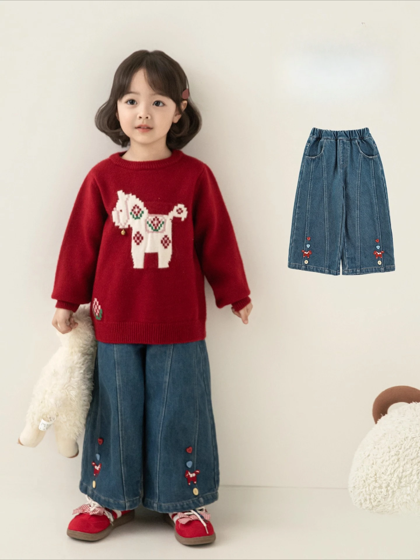 Girls Winter Jeans 2025 Flared Wide Leg Stretch Thermal Slimming Everyday Casual Festive Denim Pants 1-7 Years
Girls Winter Jeans 2025 Flared Wide Leg Stretch Thermal Slimming Everyday Casual Festive Denim Pants 1-7 Years