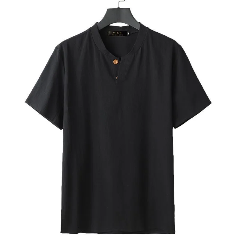 Summer New Vintage Cotton Linen plus Size Short Sleeve Men's T-shirt Loose Half Sleeve Dad Top Breathable Comfortable Skin-fr...
Summer New Vintage Cotton Linen plus Size Short Sleeve Men's T-shirt Loose Half Sleeve Dad Top Breathable Comfortable Skin-fr...