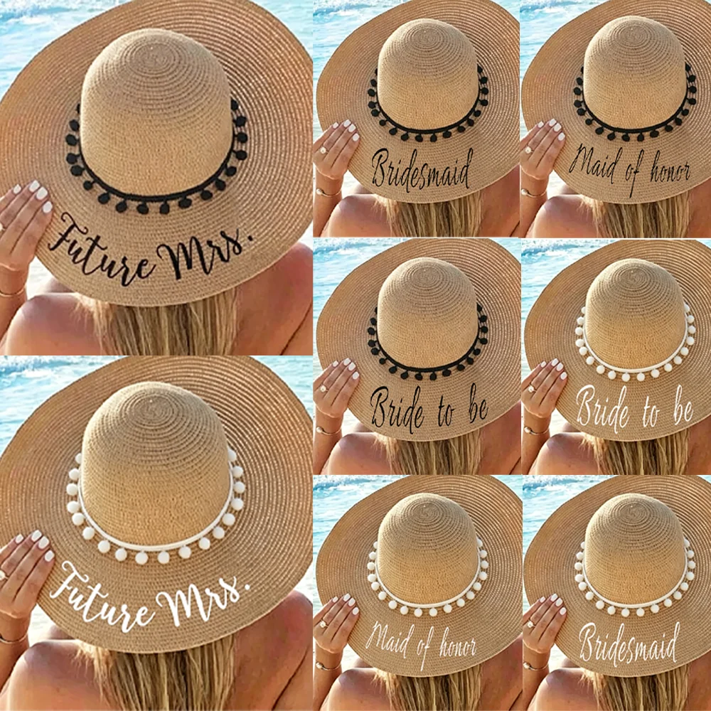 Future Mrs Pom Pom Sun Hat Bachelorette Party Favor for Maid of Honor Beach Wedding Supply Bridal Shower Bride To Be Honeymoon
Future Mrs Pom Pom Sun Hat Bachelorette Party Favor for Maid of Honor Beach Wedding Supply Bridal Shower Bride To Be Honeymoon