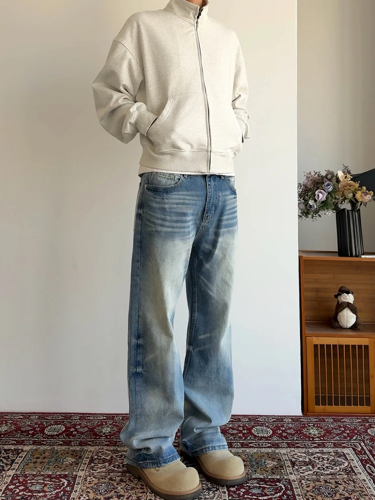 Cleanfit American High Street Vintage Washed Jeans Loose Straight Leg Micro Flared Casual Long Trousers Trendy
Cleanfit American High Street Vintage Washed Jeans Loose Straight Leg Micro Flared Casual Long Trousers Trendy