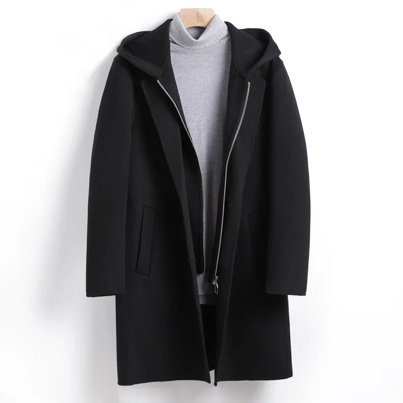 Autumn Winter Thick Woolen Coat Male Long Sleeve Detachable Hood Black Hooded Overcoat Men Oversized Men Wool Blend Coat 4xl 3xl
Autumn Winter Thick Woolen Coat Male Long Sleeve Detachable Hood Black Hooded Overcoat Men Oversized Men Wool Blend Coat 4xl 3xl
