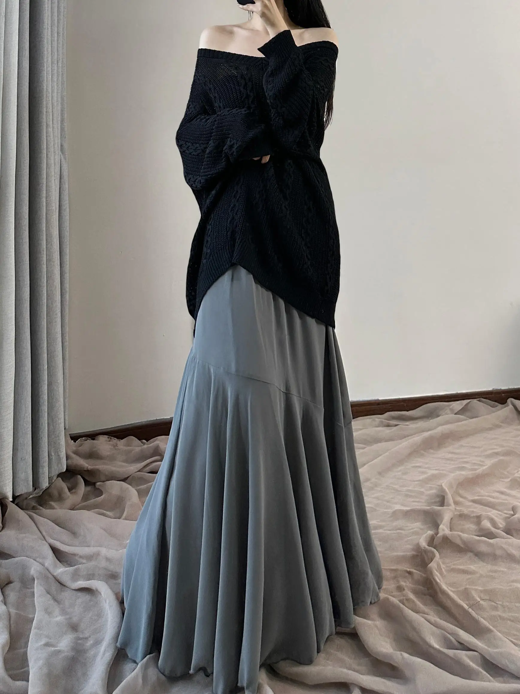 ay Chiffon Splice Fi Tail Skirt Long Ele Slimming f-length Skirts 2025 New Sle Long Skirts Polyester Fiber
ay Chiffon Splice Fi Tail Skirt Long Ele Slimming f-length Skirts 2025 New Sle Long Skirts Polyester Fiber