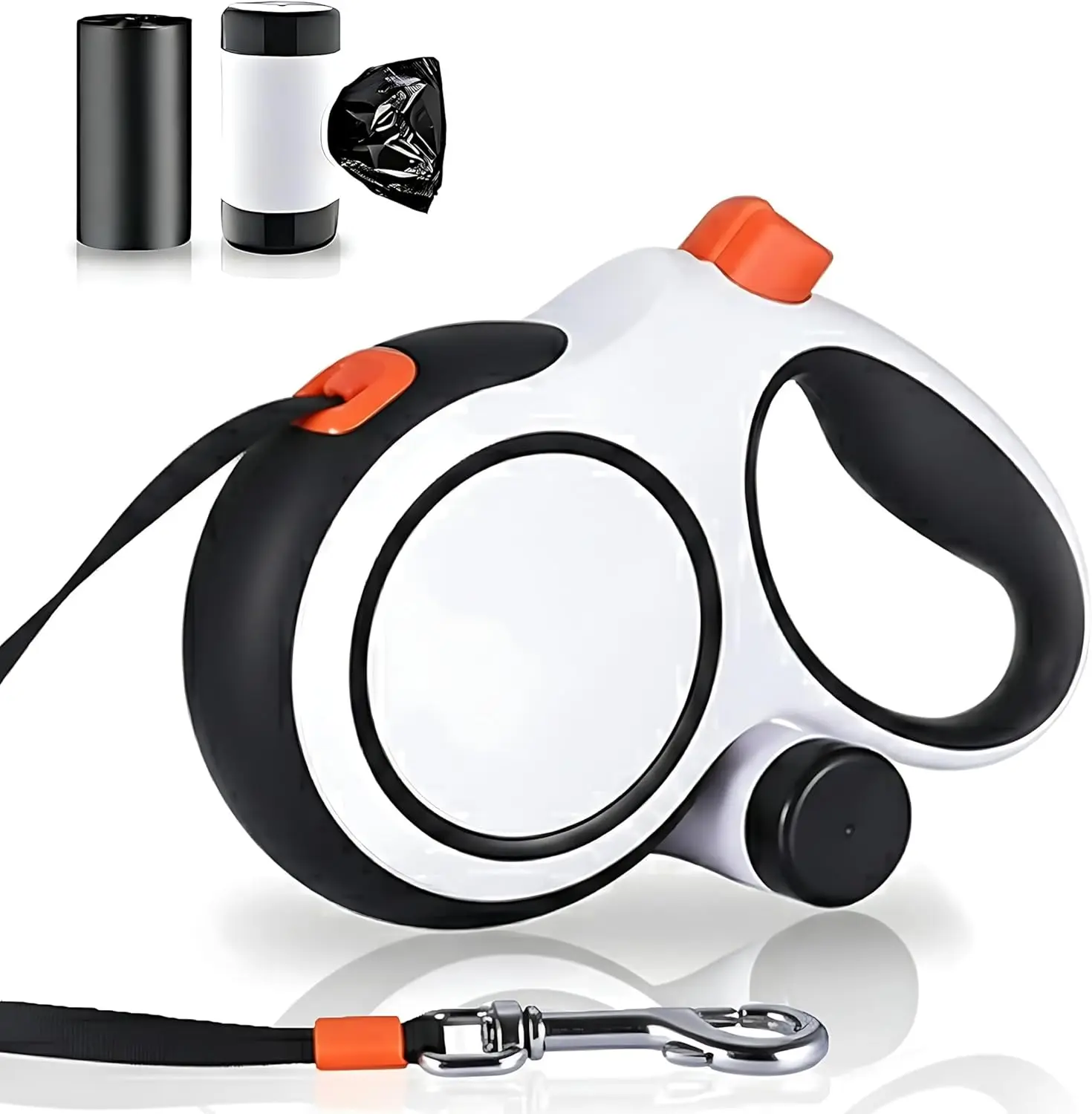 26Ft Heavy Duty Retractable Dog Leash with Dispenser and Poop Bags, for Small, Medium & Large Dogs Up to 110Lbs, 360° Tangle-Fre
26Ft Heavy Duty Retractable Dog Leash with Dispenser and Poop Bags, for Small, Medium & Large Dogs Up to 110Lbs, 360° Tangle-Fre