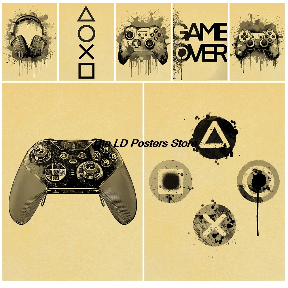 Extremely Simple Style Black And White Game Posters Nostalgia Restaurant Aesthetic Coffee bar Home Decoration Chambre Painting
Extremely Simple Style Black And White Game Posters Nostalgia Restaurant Aesthetic Coffee bar Home Decoration Chambre Painting