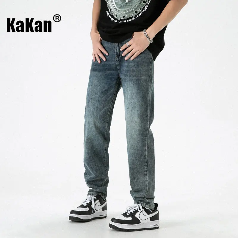 Kakan - New Wash Vintage Stretch Jeans for Men, Slim Fit Small Feet Casual Long Jeans K24-LQHA33
Kakan - New Wash Vintage Stretch Jeans for Men, Slim Fit Small Feet Casual Long Jeans K24-LQHA33