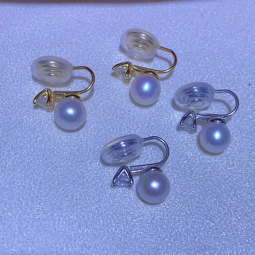 Wholesale 925 Sterling Silver Earrings Clip Mount Findings Settings Base Mounting Parts Accessory for 6-7mm Pearls
Wholesale 925 Sterling Silver Earrings Clip Mount Findings Settings Base Mounting Parts Accessory for 6-7mm Pearls