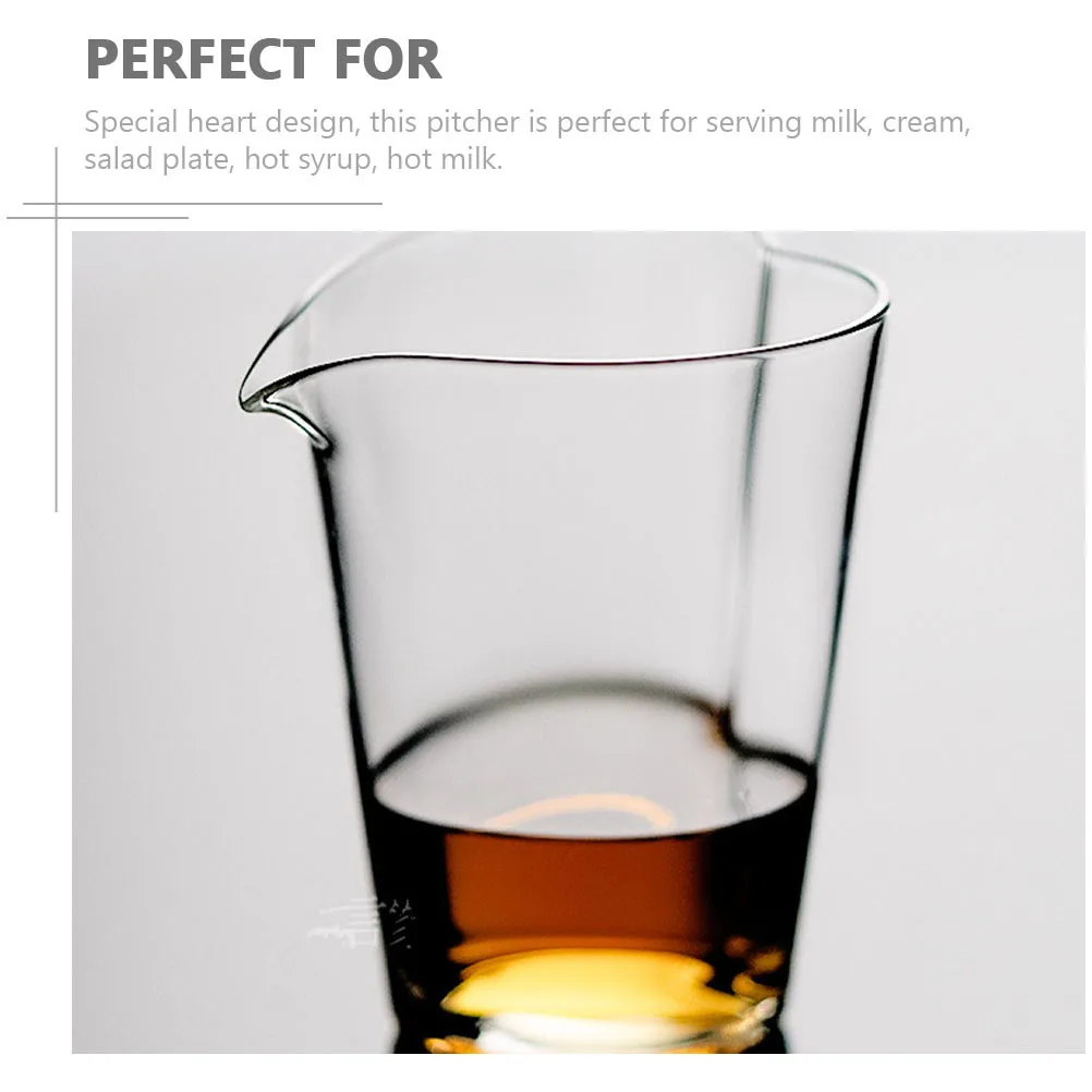 Clear Glass Heart Milk Pitcher 500Ml Multi Function Beverage Server for Coffee Tea Juice Office Home Party Serving Comfortable
Clear Glass Heart Milk Pitcher 500Ml Multi Function Beverage Server for Coffee Tea Juice Office Home Party Serving Comfortable