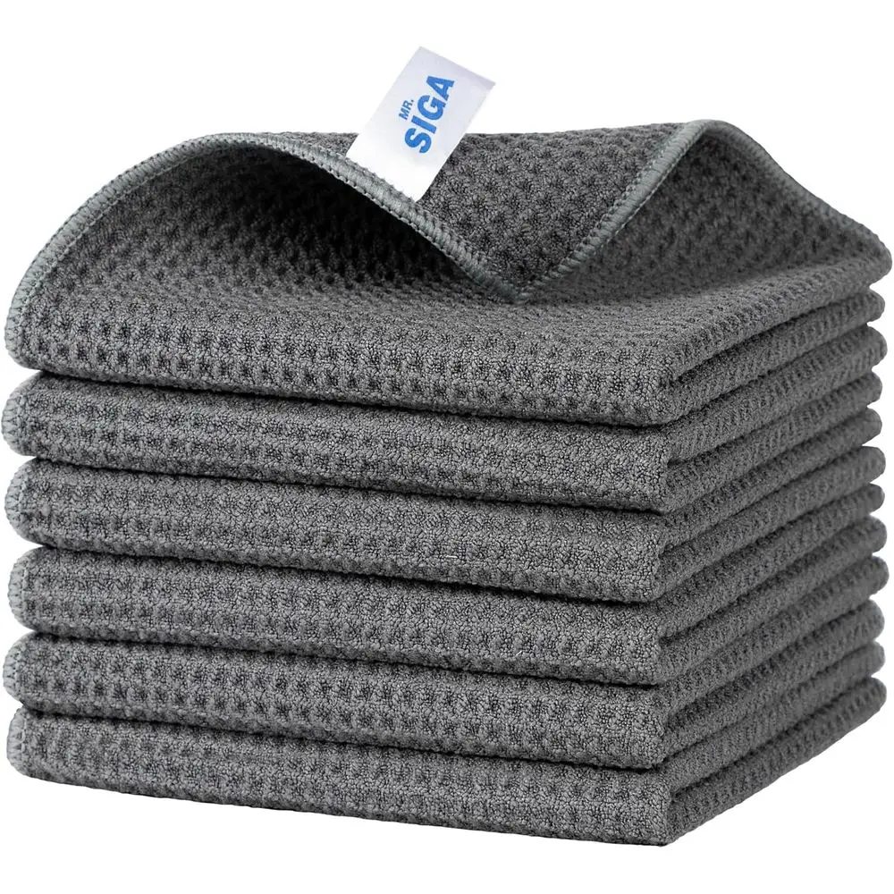 Reusable Absorbent Microfiber Cloths, Lint-Free Kitchen Towels, 6-Pack, Gray, 12.6 x 12.6 inch
Reusable Absorbent Microfiber Cloths, Lint-Free Kitchen Towels, 6-Pack, Gray, 12.6 x 12.6 inch