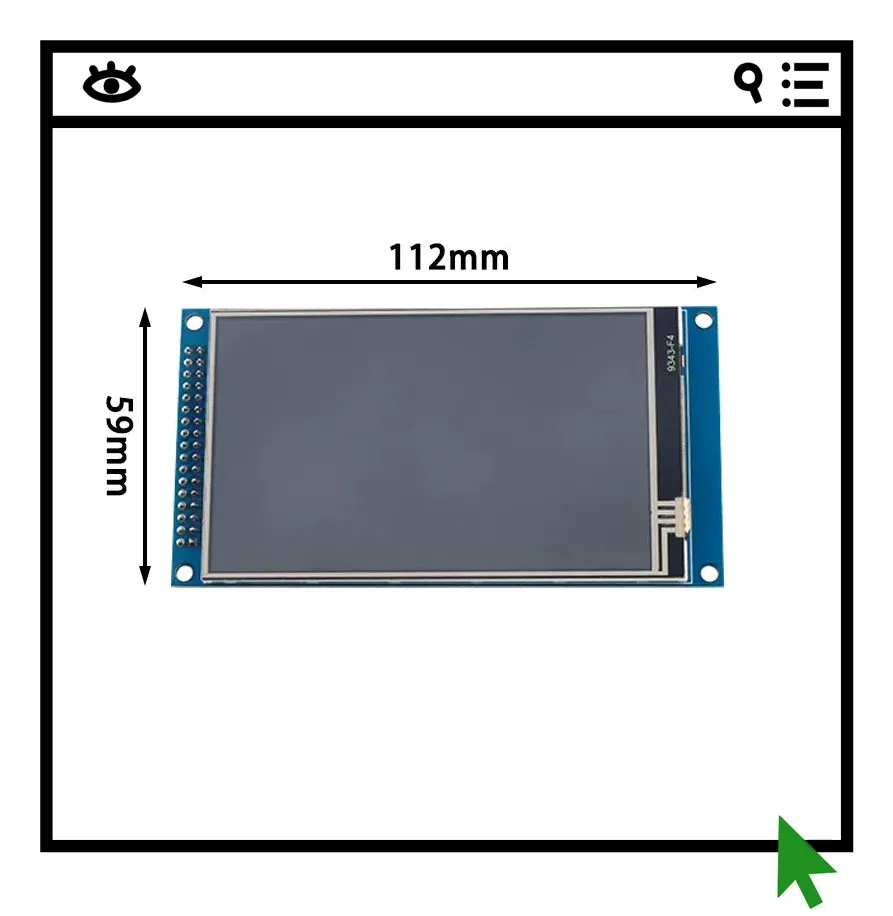 3.97-inch full view IPS touch screen module with high-definition 800X480/TFT LCD screen/51 STM32 driver
3.97-inch full view IPS touch screen module with high-definition 800X480/TFT LCD screen/51 STM32 driver