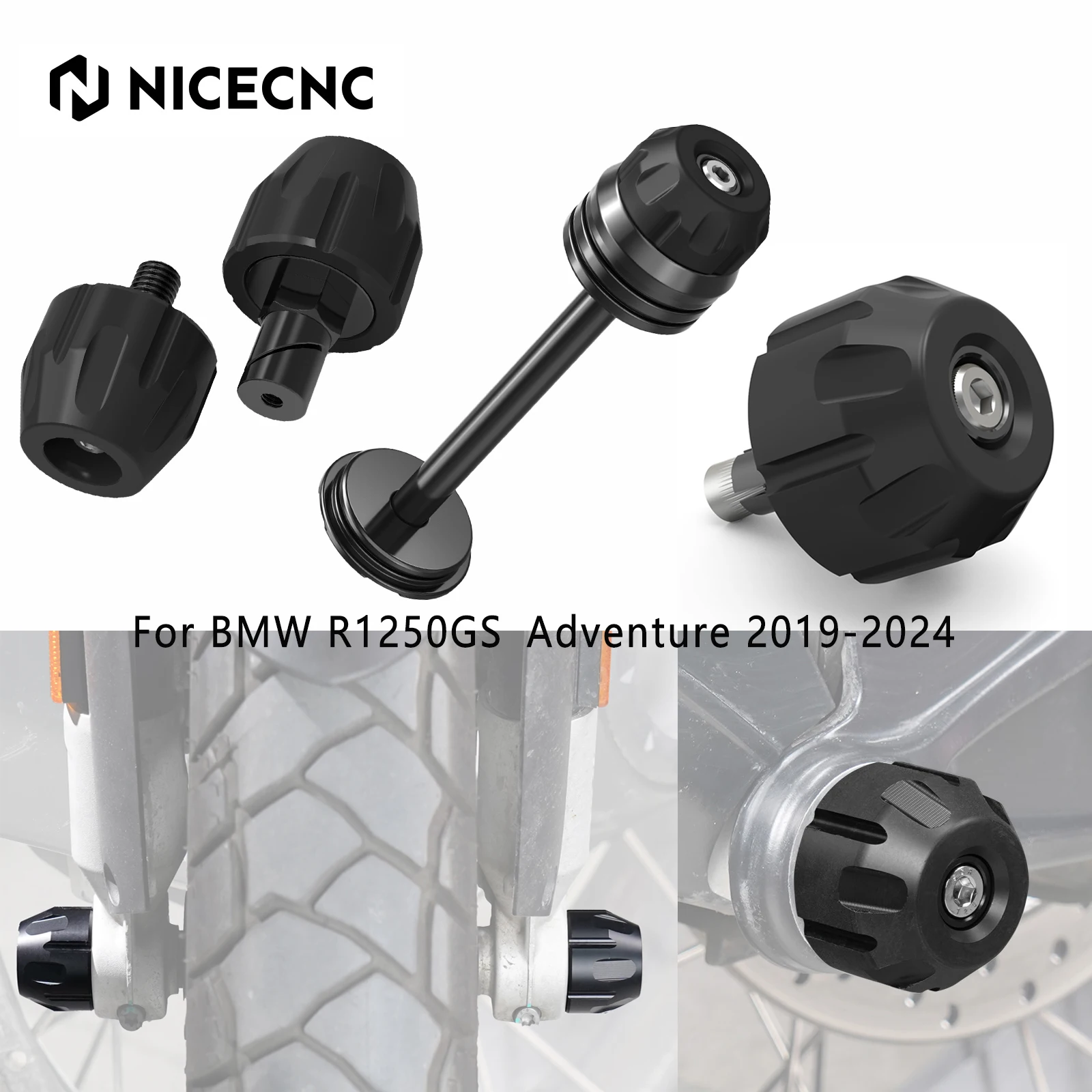 For BMW R1250GS /GSA R1250GS Adventure 2019-2024 NICECNC Front Hoops Slider Crash Guard Rear Axle Crash Protector Frame Slider
For BMW R1250GS /GSA R1250GS Adventure 2019-2024 NICECNC Front Hoops Slider Crash Guard Rear Axle Crash Protector Frame Slider