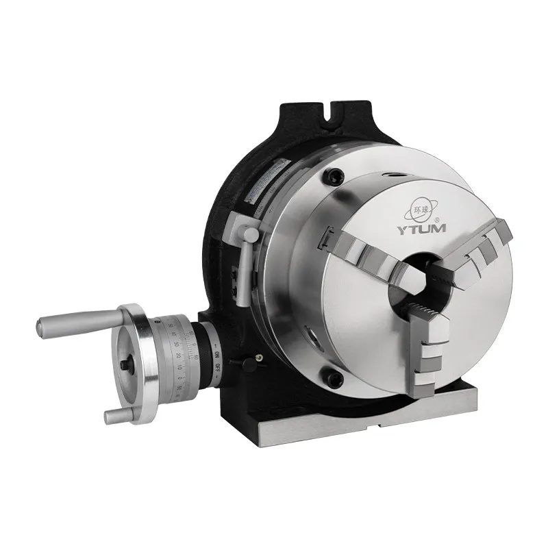 Vertical and horizontal indexing disc with chuck milling machine rotary table
Vertical and horizontal indexing disc with chuck milling machine rotary table