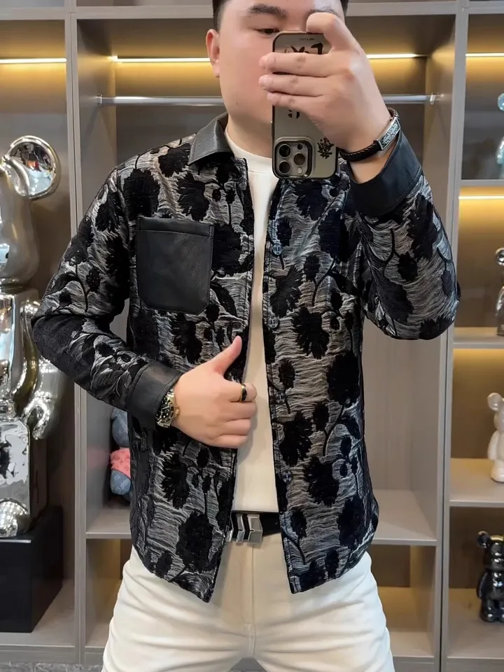 High Quali Faionable Men's Jaet Collared Outerwear Autumn Winter New Arrival Busin Sle Versatile Sli Haome
High Quali Faionable Men's Jaet Collared Outerwear Autumn Winter New Arrival Busin Sle Versatile Sli Haome