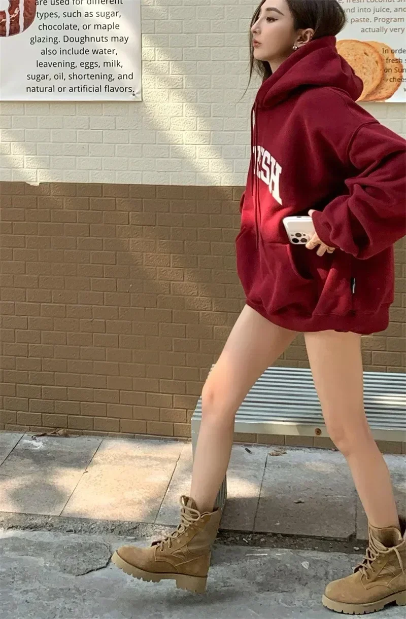 Hooded Sweatshirt Women Oversized Hoodie Harajuku Korean Fashion Long Sleeve Pullovers Loose Casual Hoodies Winter Y2k Clothes
Hooded Sweatshirt Women Oversized Hoodie Harajuku Korean Fashion Long Sleeve Pullovers Loose Casual Hoodies Winter Y2k Clothes