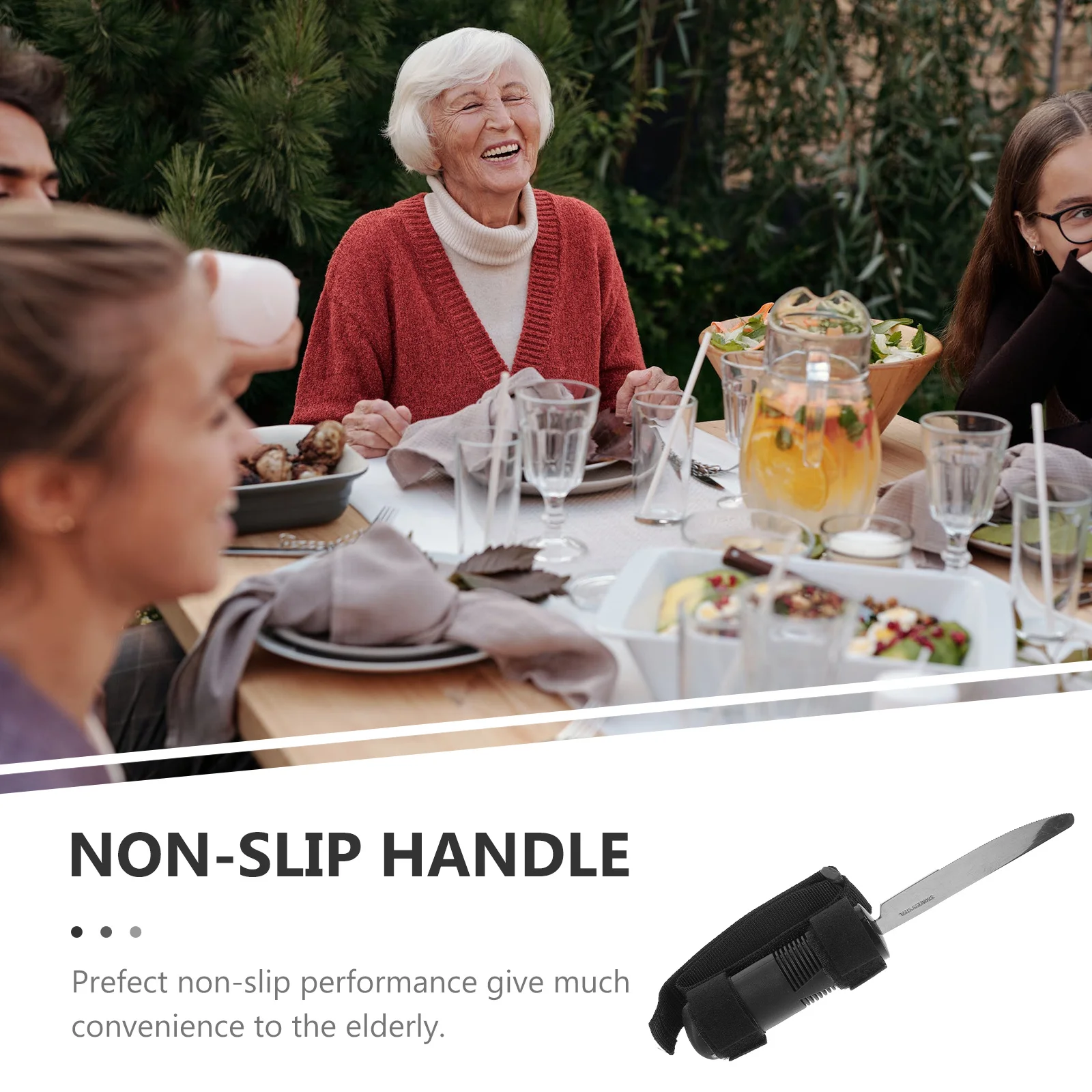 Adaptive Dinner Cutter Non-Slip Portable Adaptive Utensils Universal Cuff Tremble Proof Cutlery for Disabled Elderly Arthritis
Adaptive Dinner Cutter Non-Slip Portable Adaptive Utensils Universal Cuff Tremble Proof Cutlery for Disabled Elderly Arthritis