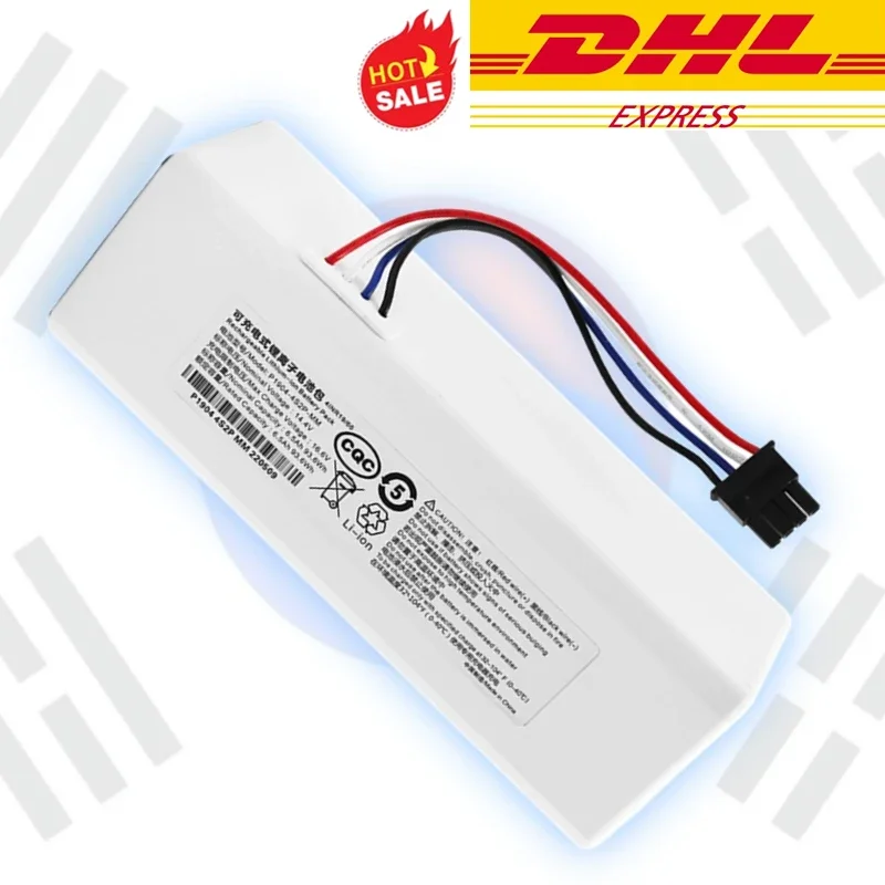 DHL Ship for Xiaomi Robot Battery 1C P1904-4S1P-MM Mijia Mi Vacuum Cleaner Sweeping Mopping Robot Replacement Battery G1
DHL Ship for Xiaomi Robot Battery 1C P1904-4S1P-MM Mijia Mi Vacuum Cleaner Sweeping Mopping Robot Replacement Battery G1