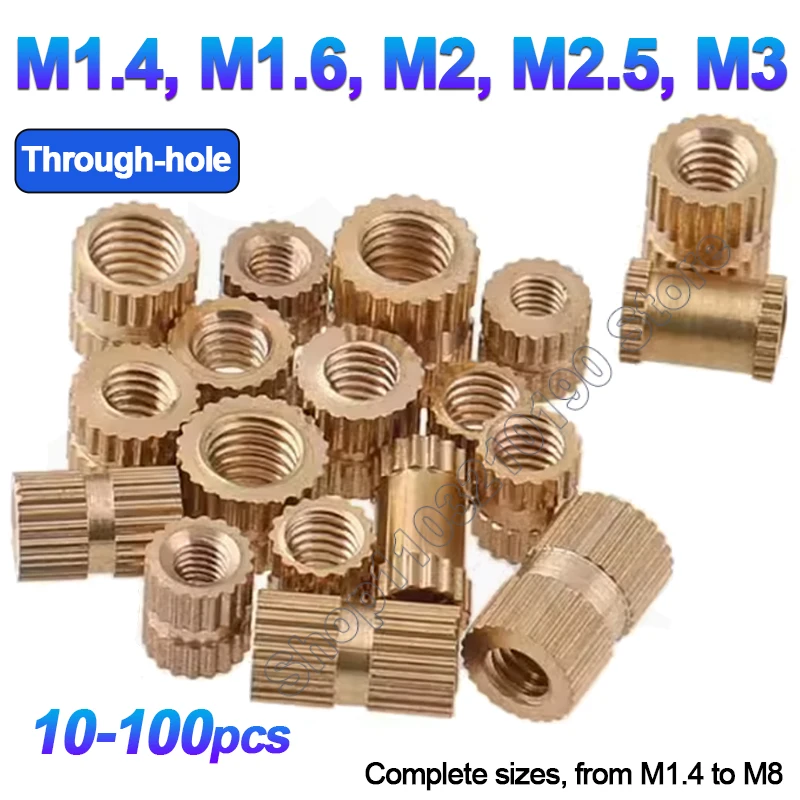 M1.4 M1.6 M2 M2.5 M3 Solid Brass Pure Copper Thread Injection Molding Knurl Embedded Insert Nut Hot Melt Nutsert L=2/3/4/5-10mm
M1.4 M1.6 M2 M2.5 M3 Solid Brass Pure Copper Thread Injection Molding Knurl Embedded Insert Nut Hot Melt Nutsert L=2/3/4/5-10mm