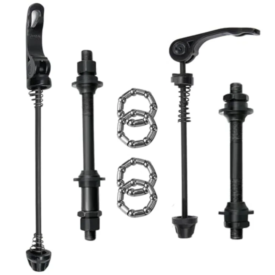 Bike Quick Releases Set, 1 Pair MTB Quick Release Bicycle Hub Road Mountain Bike Front and Rear Axle Hollow Shaft Set with 25mm
Bike Quick Releases Set, 1 Pair MTB Quick Release Bicycle Hub Road Mountain Bike Front and Rear Axle Hollow Shaft Set with 25mm