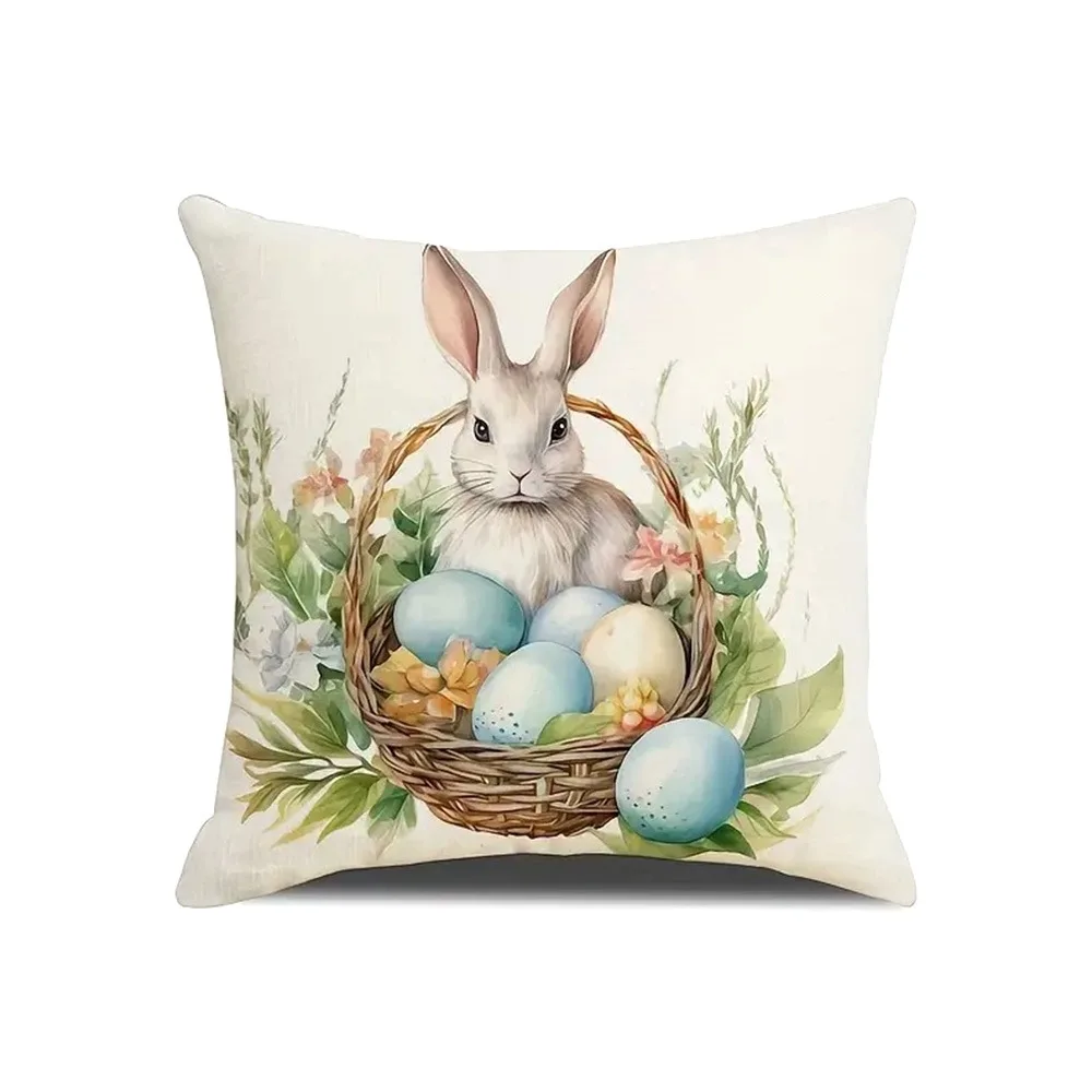 Rabbit Easter Eggs Easter Cushion Cover Linen Printed Square Decorative Easter Pillow Case Cozy Soft Pillow Sleeve
Rabbit Easter Eggs Easter Cushion Cover Linen Printed Square Decorative Easter Pillow Case Cozy Soft Pillow Sleeve