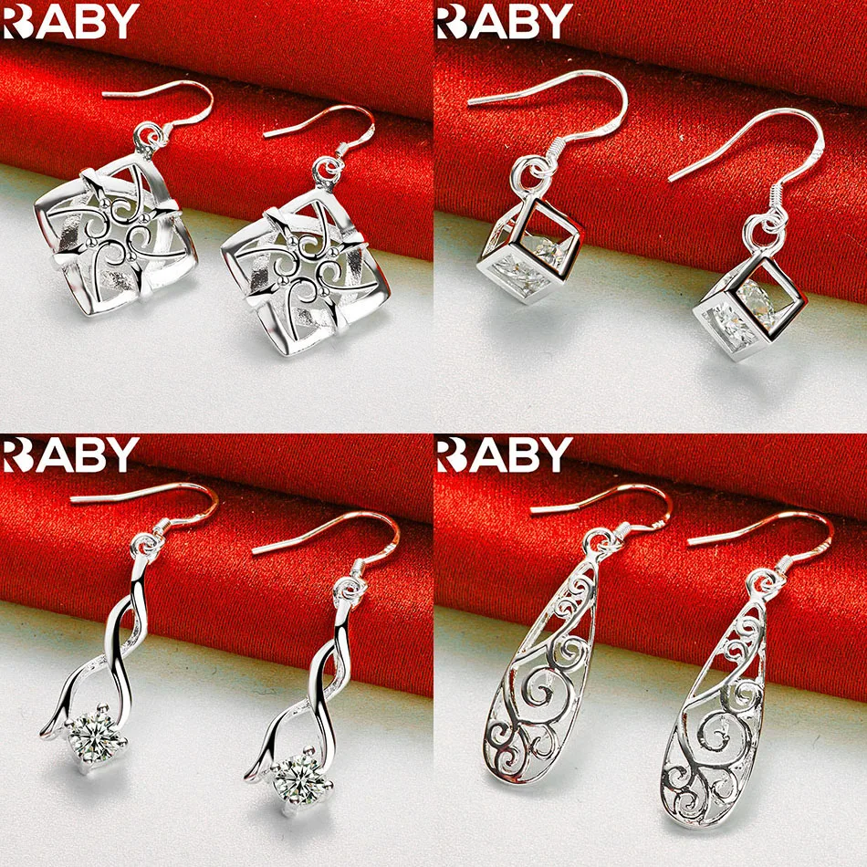 URBABY 925 Sterling Silver Geometric Drop Earrings For Women Fashion Jewelry Charm Grace Noble Wedding Accessories
URBABY 925 Sterling Silver Geometric Drop Earrings For Women Fashion Jewelry Charm Grace Noble Wedding Accessories