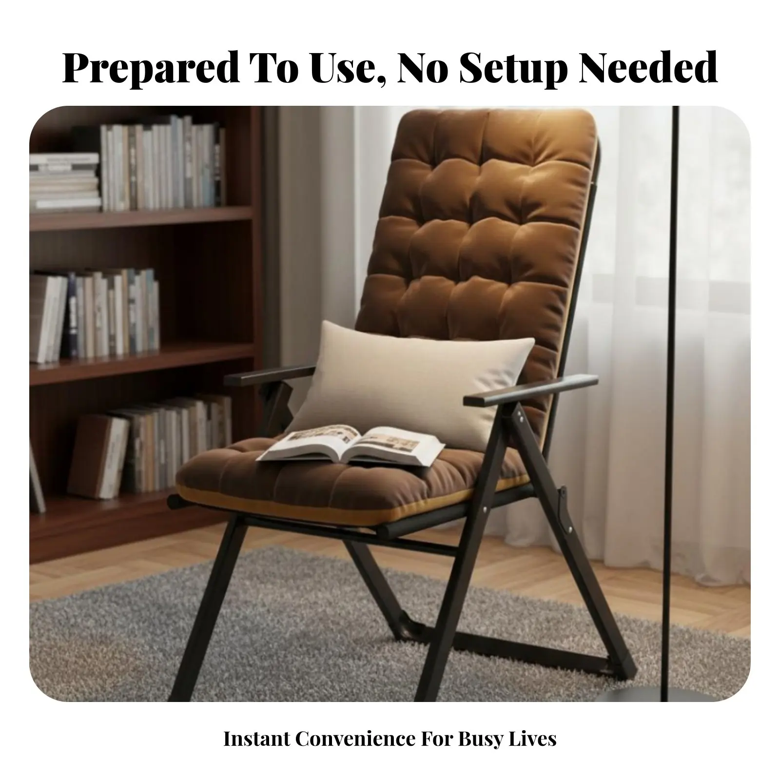 Reclining Deck Chair with Footrest Foldable Reclining Camp Chair with Footrest Adjustable Rearrest Anti-Slip Feet
Reclining Deck Chair with Footrest Foldable Reclining Camp Chair with Footrest Adjustable Rearrest Anti-Slip Feet