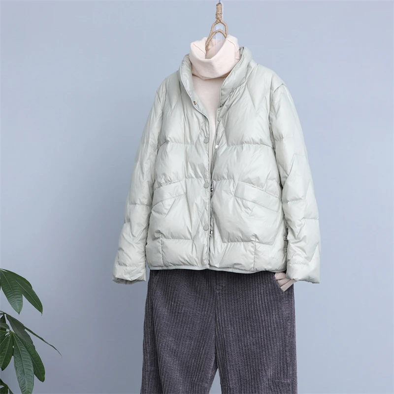 Women Down Jacket 2023 New Autumn Winter Frog Thick White Duck Down Coat Warm Bigsize Parkas Ladies Casual Short Puffer Outwears
Women Down Jacket 2023 New Autumn Winter Frog Thick White Duck Down Coat Warm Bigsize Parkas Ladies Casual Short Puffer Outwears