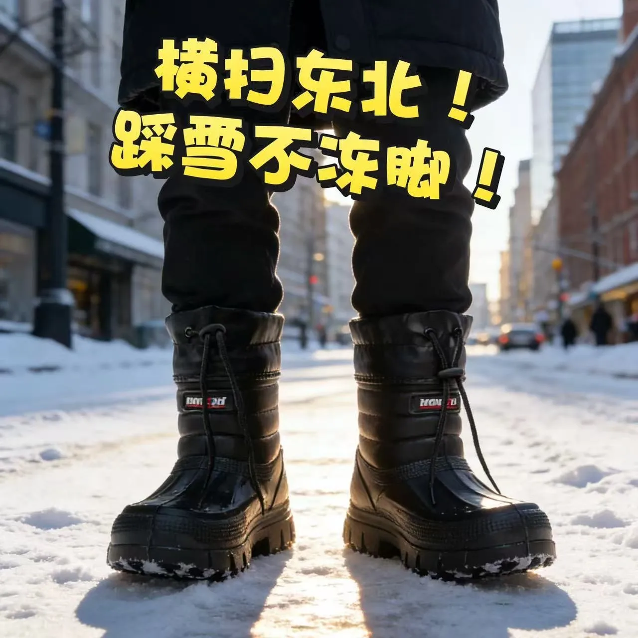 Snow boots men's new velvet warm waterproof thick-soled outdoor non-slip and wear-resistant high cotton shoes in winter
Snow boots men's new velvet warm waterproof thick-soled outdoor non-slip and wear-resistant high cotton shoes in winter