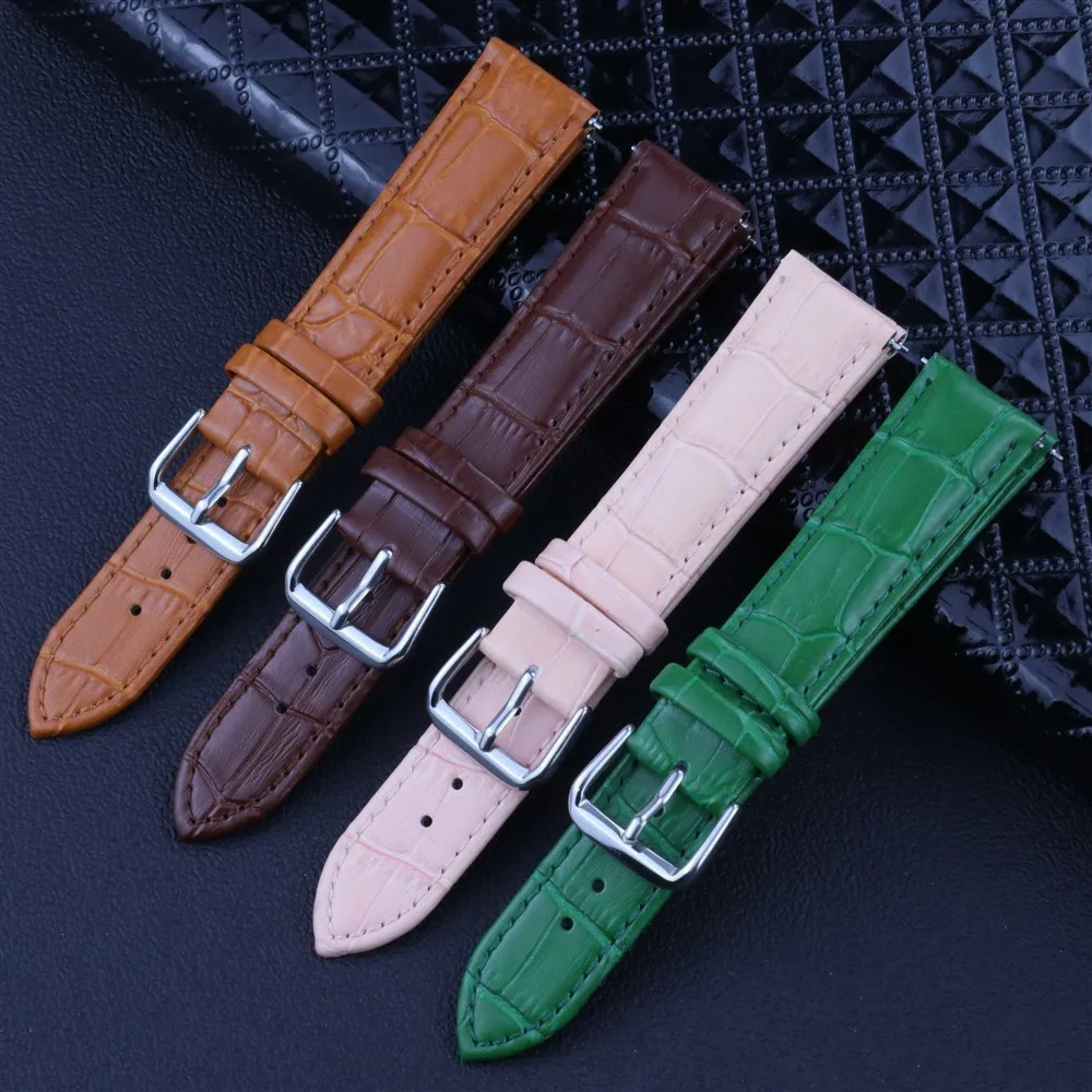 12 Colors Leather Watchband Cowhide Bamboo Waterproof Watch Strap Stainless Steel Buckle Belt Buckle, 12.14,16.18,20mm
12 Colors Leather Watchband Cowhide Bamboo Waterproof Watch Strap Stainless Steel Buckle Belt Buckle, 12.14,16.18,20mm