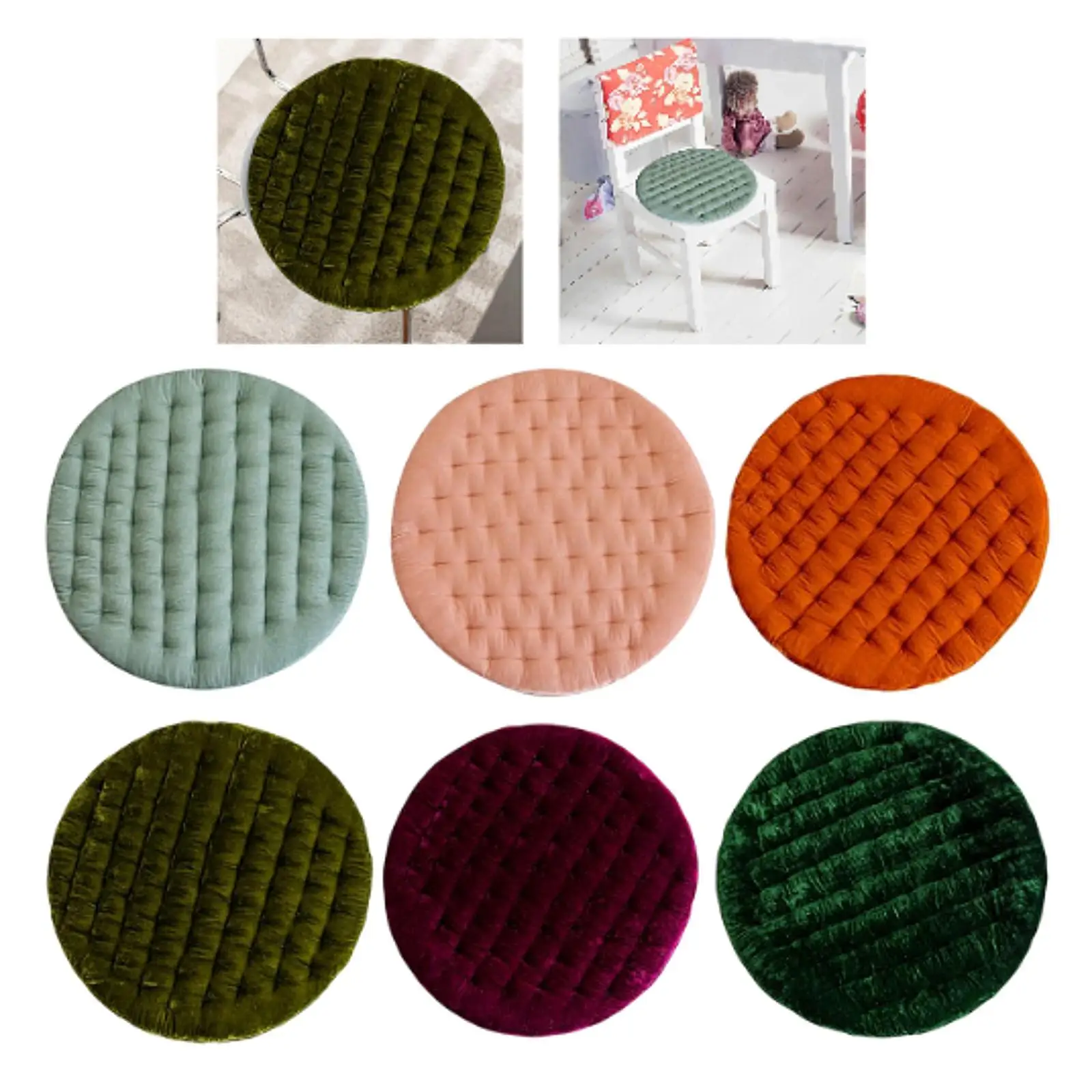 Round Chair Seat Cushion Chair Mat Floor Pouf Mat Versatile Comfortable Decor Stool Cushion for Indoor Kitchen Floor Office Yoga
Round Chair Seat Cushion Chair Mat Floor Pouf Mat Versatile Comfortable Decor Stool Cushion for Indoor Kitchen Floor Office Yoga