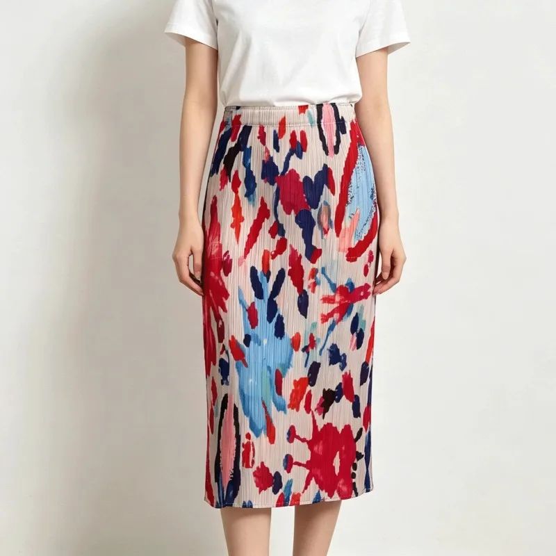 Miyake Pleated Printed Skirt 2026 Summer New Pleated Mid-Length Jupe Retro Ethnic Style Printed Draped Slimming Straight Skirt
Miyake Pleated Printed Skirt 2026 Summer New Pleated Mid-Length Jupe Retro Ethnic Style Printed Draped Slimming Straight Skirt