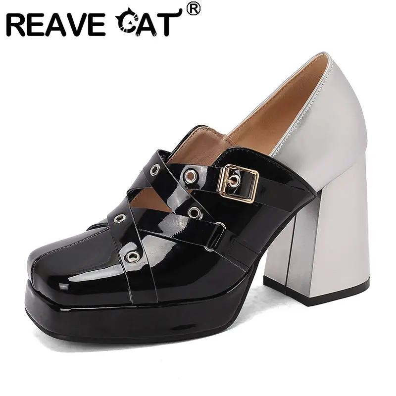 REAVE CAT 2025 Новый дизайн Женские туфли-лодочки с квадратным носком и блочным каблуком 9,5 см Платформа 2 см Слипоны Смешанные цвета Большой размер 47 48 Туфли для свиданий
REAVE CAT 2025 Новый дизайн Женские туфли-лодочки с квадратным носком и блочным каблуком 9,5 см Платформа 2 см Слипоны Смешанные цвета Большой размер 47 48 Туфли для свиданий