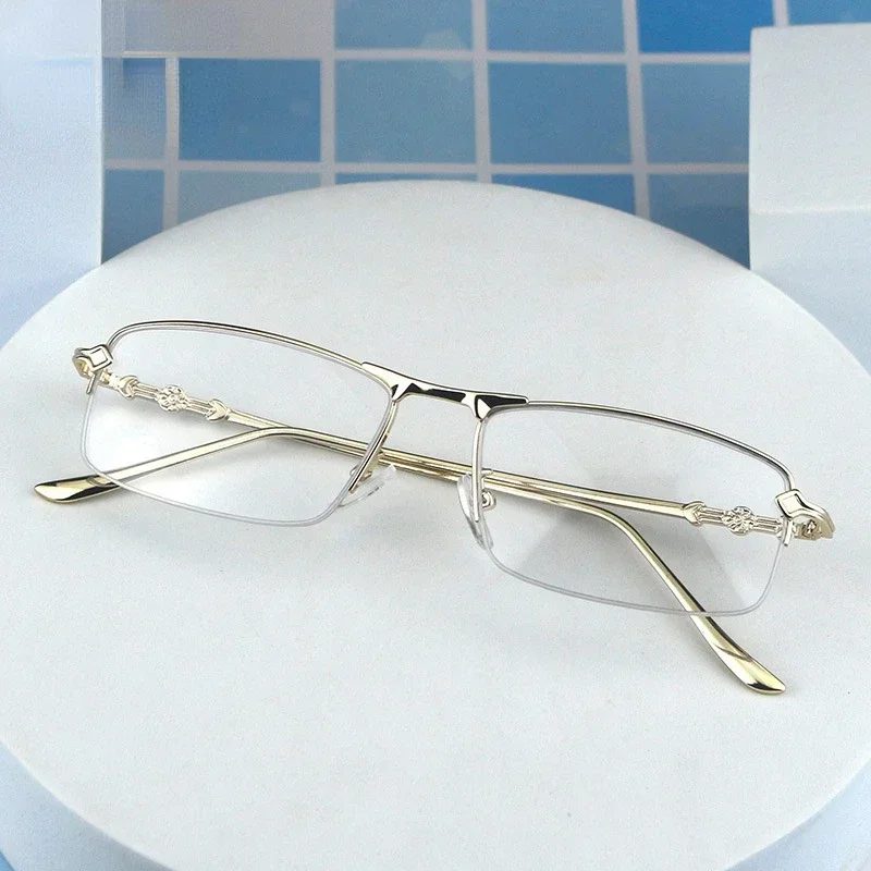 Fashion Metal Frame Presbyopia Glasses Unisex Business Half Frame Anti Blue Light Reading Glasses Men's Long Range Mirror Gafas
Fashion Metal Frame Presbyopia Glasses Unisex Business Half Frame Anti Blue Light Reading Glasses Men's Long Range Mirror Gafas