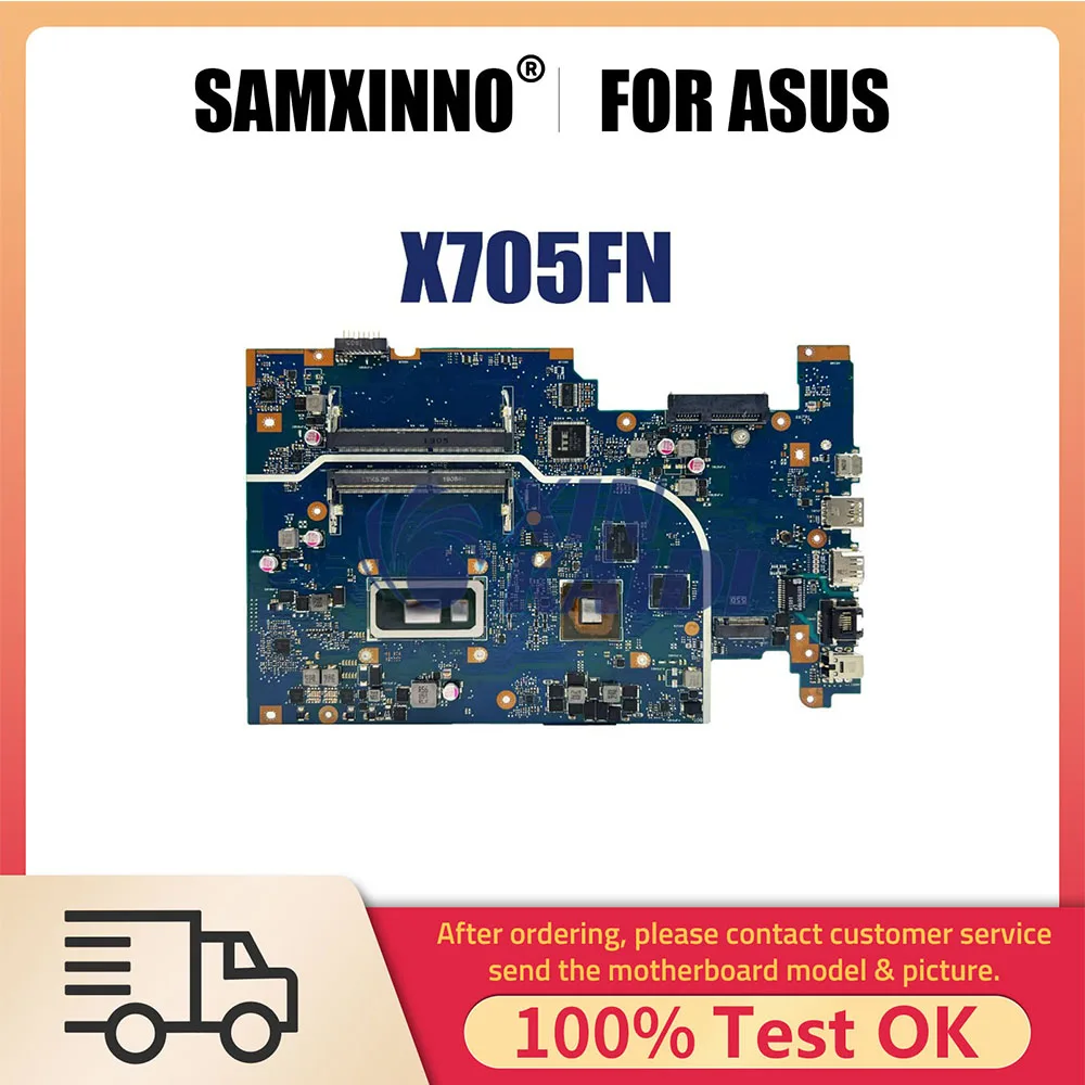Материнская плата для ноутбука VivoBook X705FN X705F N705FN M705F, i5 8265U i7 8565U GPU MX150 V2G
Материнская плата для ноутбука VivoBook X705FN X705F N705FN M705F, i5 8265U i7 8565U GPU MX150 V2G