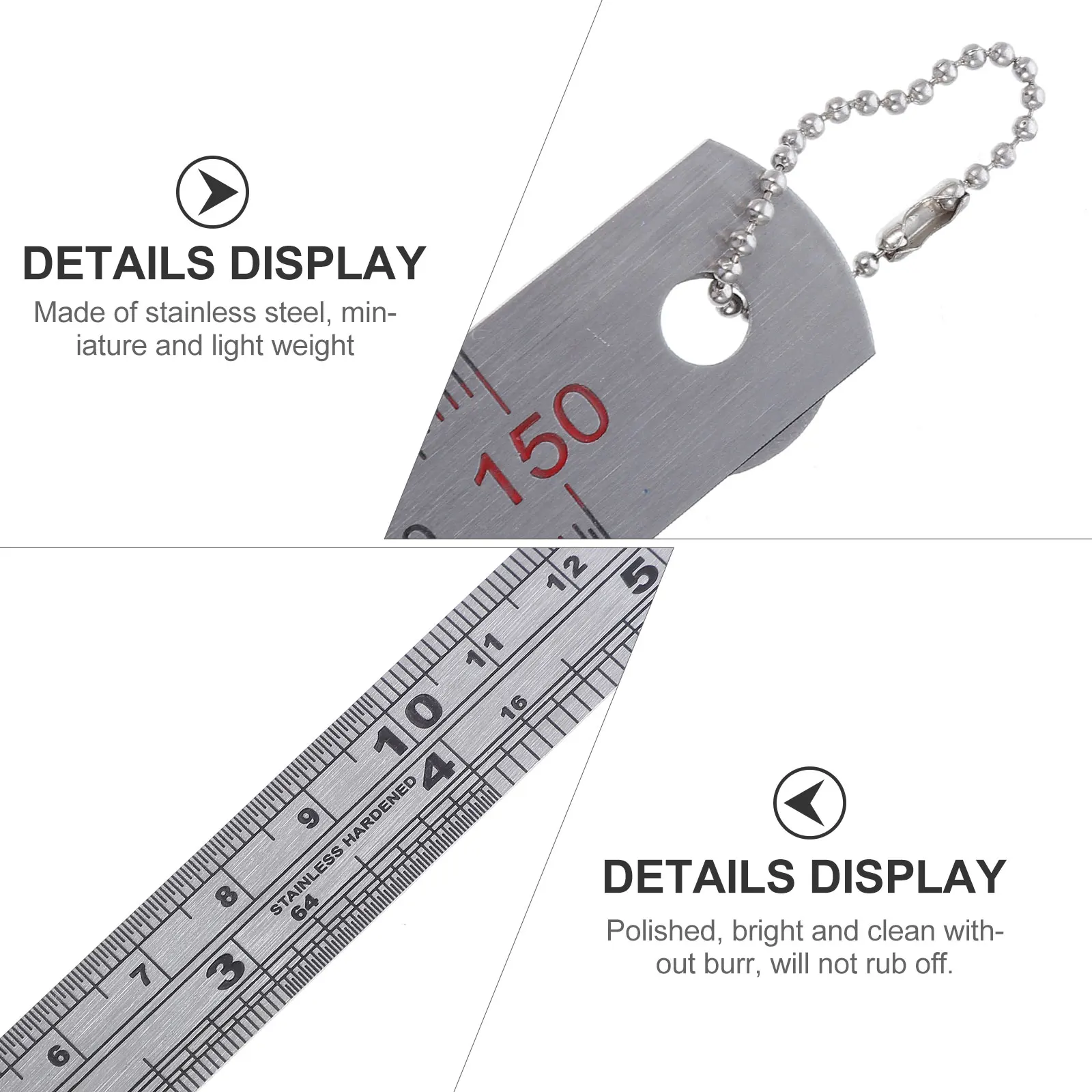 Stainless Steel Welding Gauge Straight Ruler Pocket Size Miniature Rustproof Accurate Figures Surface Cylindrical Bores
Stainless Steel Welding Gauge Straight Ruler Pocket Size Miniature Rustproof Accurate Figures Surface Cylindrical Bores